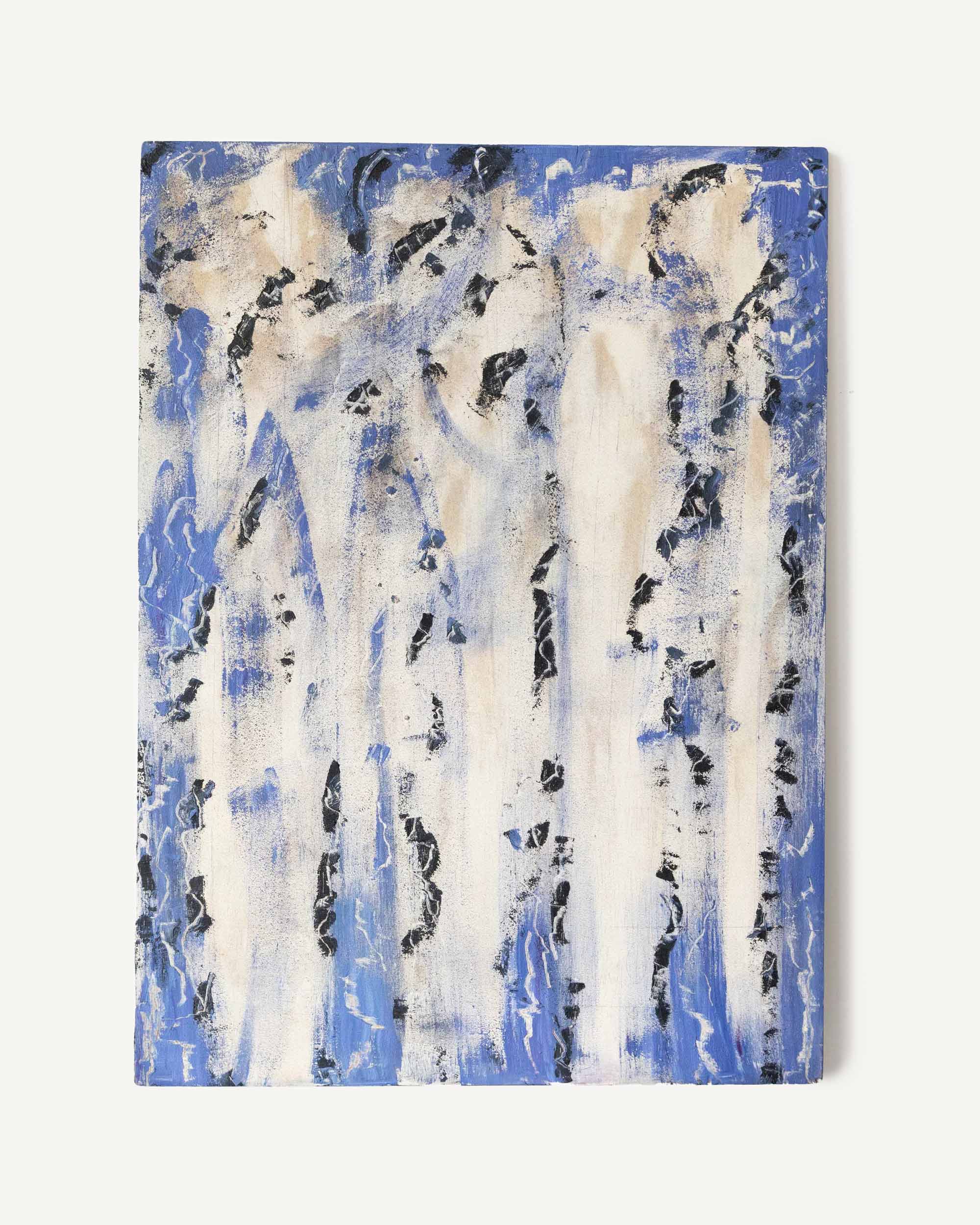 SILVER LEAF ABSTRACT PAINTING